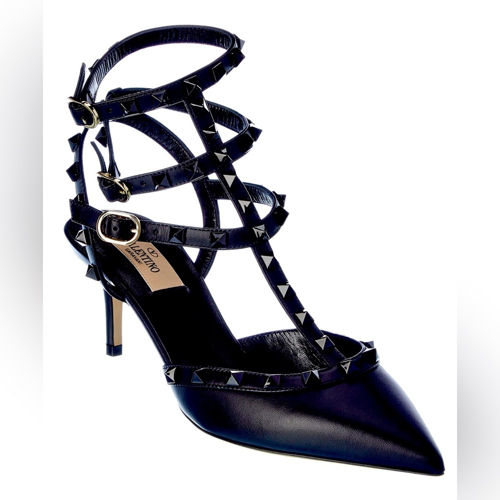 Valentino Garavani noir rockstud slingbacks 37